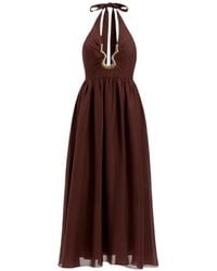 Bardot - Halter-Detail Midi Dress - Lyst