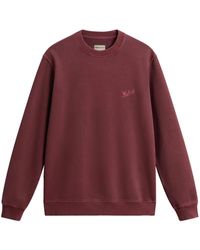 Woolrich - Logo-Embroidered Cotton Sweatshirt - Lyst