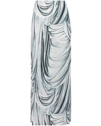 Rabanne - Statue-print Midi Skirt - Lyst