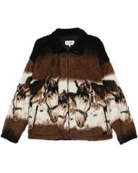 MM6 by Maison Margiela - Horse Portrait Fleece - Lyst