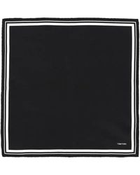 Tom Ford - Foulard En Soie À Bords Rayés - Lyst