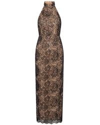 ROTATE BIRGER CHRISTENSEN - Sleeveless Halterneck Mini Dress - Lyst