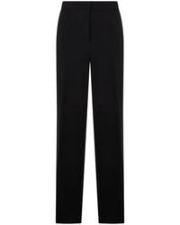 Alberta Ferretti - High-Waisted Straight-Leg Trousers - Lyst