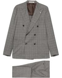 Tagliatore - Double-Breasted Checked Suit - Lyst