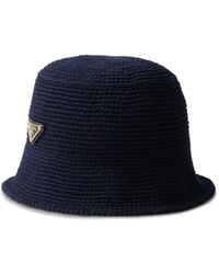 Prada - Crochet Bucket Hat - Lyst