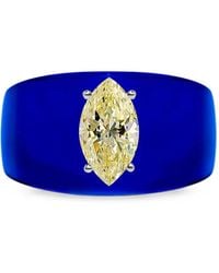 SOLO for Diamonds - Bague Sertie De Diamants Taille Marquise - Lyst