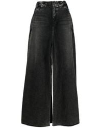 Maison Mihara Yasuhiro - Layered Wide-leg Jeans - Lyst