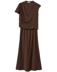Twinset - Satin Midi Dress - Lyst