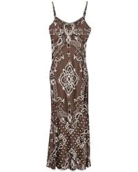 Sandro - Bandana-Print Maxi Dress - Lyst