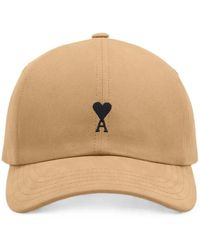 Ami Paris - Cotton Cap With Ami De Coeur - Lyst