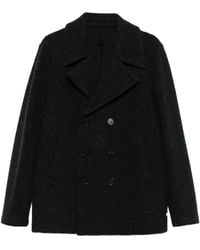 Harris Wharf London - Double-Breasted Wool Peacoat - Lyst