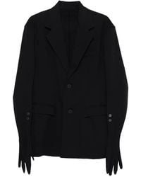 Issey Miyake - Glove-Detail Fitted Jacket - Lyst