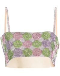 Nue - Top Mit Strass - Lyst