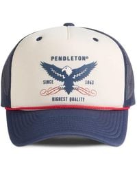 Pendleton - Logo-Print Mesh-Panel Trucker Cap - Lyst