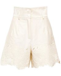 Loretta Caponi - Rocchetta Scalloped Shorts - Lyst