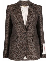 Golden Goose - Giacca con stampa leopardata - Lyst