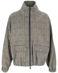 Fabiana Filippi - Checked Jersey Relaxed Bomber Jacket - Lyst