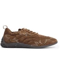 Ash - Miura Studded Suede Low-Top Sneakers - Lyst