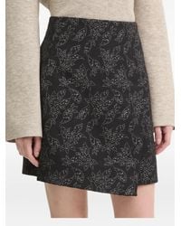 Bruuns Bazaar - Asymmetrische Mini-Rok Met Bloemenprint - Lyst