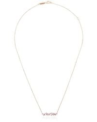 Suzanne Kalan - 18Kt Rose Sapphire Bar Necklace - Lyst