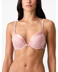 Guess - Jennifer Lace-Panelled Push-Up Bra - Lyst