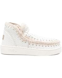 Mou - Summer Eskimo Braided Leather Sneakers - Lyst