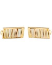 Paul Smith - Striped Rectangular Cufflinks - Lyst