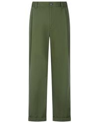 MAN ON THE BOON. - Pleated Button Trousers - Lyst