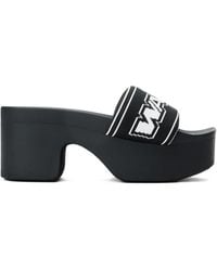 Alexander Wang - Logo-Band Platform Sandals - Lyst