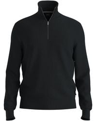BOSS - Quarter-Zip Sweater - Lyst