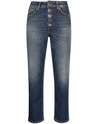 Dondup - Button-fly Cropped Jeans - Lyst