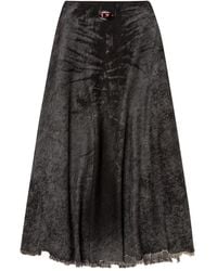 DIESEL - Maxi De-Hannie-Fsh Skirt - Lyst