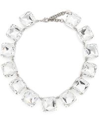 Moschino - Halskette mit Kristallverzierung - Lyst