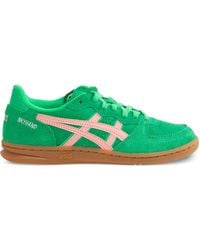 Asics - Skyhand Og Leather-Trimmed Suede Sneakers - Lyst