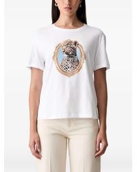 Liu Jo - T-Shirt Ample À Détail D'Imprimé - Lyst