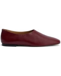 Jil Sander - Ring Leather Ballet Flats - Lyst
