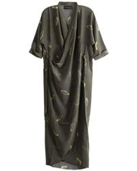 Cortana - Thea Silk Maxi Dress - Lyst