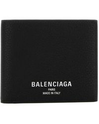 Balenciaga - Logo-Print Bifold Wallet - Lyst
