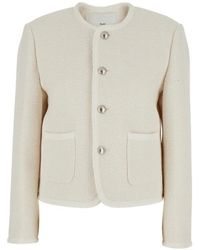 DUNST - Collarless Tweed Jacket - Lyst