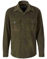 Canali - Corduroy Chest-Pockets Shirt Jacket - Lyst