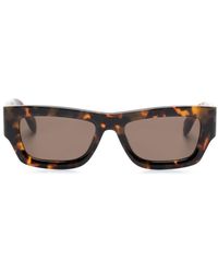 Palm Angels - Tortoiseshell Rectangle-frame Sunglasses - Lyst