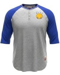 Mitchell & Ness - Nba Golden State Warriors Henley-Neck T-Shirt - Lyst
