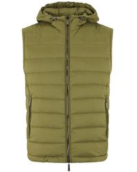 Moorer - Padded Hooded Gilet - Lyst