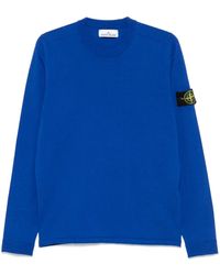Stone Island - Maglione Con Applicazione Compass - Lyst