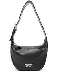 Moschino - Logo-plaque Leather Shoulder Bag - Lyst
