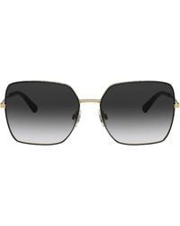 Dolce & Gabbana - Logo Frame Sunglasses - Lyst