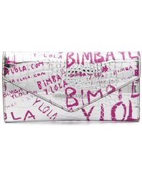 Bimba Y Lola - Portefeuille continental à logo imprimé - Lyst