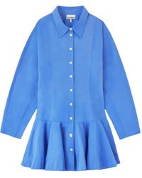 Ganni - Shirt Dress - Lyst