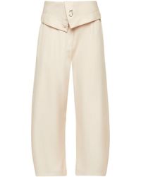 JW Anderson - Fold-Over Wide-Leg Trousers - Lyst