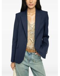 Zadig & Voltaire - Blazer À Simple Boutonnage - Lyst